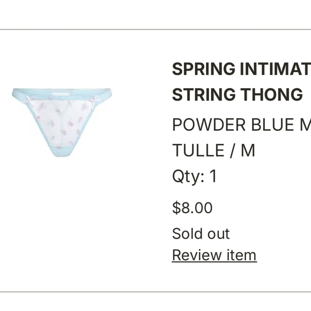 ISO Skims assorted underwear styles